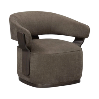 Thalora Linen Swivel Accent Chair