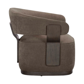 Thalora Linen Swivel Accent Chair