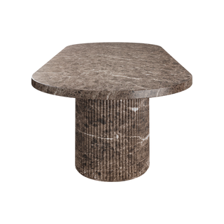 Bloom Dining Table Brown Marble