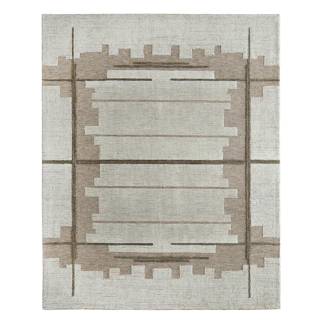 Tetrica Brown Ivory Rug (8