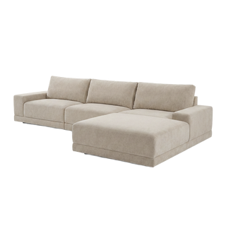 Torino 3-Piece Sofa & Ottoman Beige