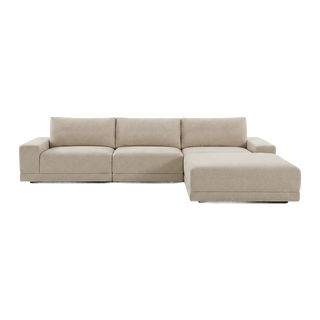 Torino 3-Piece Sofa & Ottoman Beige