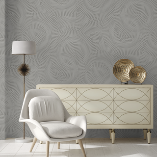 Torino Wallpaper Silver Fan