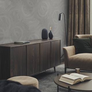 Torino Wallpaper Silver Fan