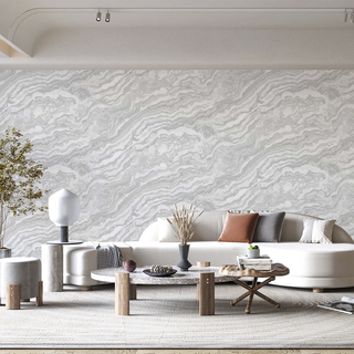 Treviso Wallpaper White Travertine
