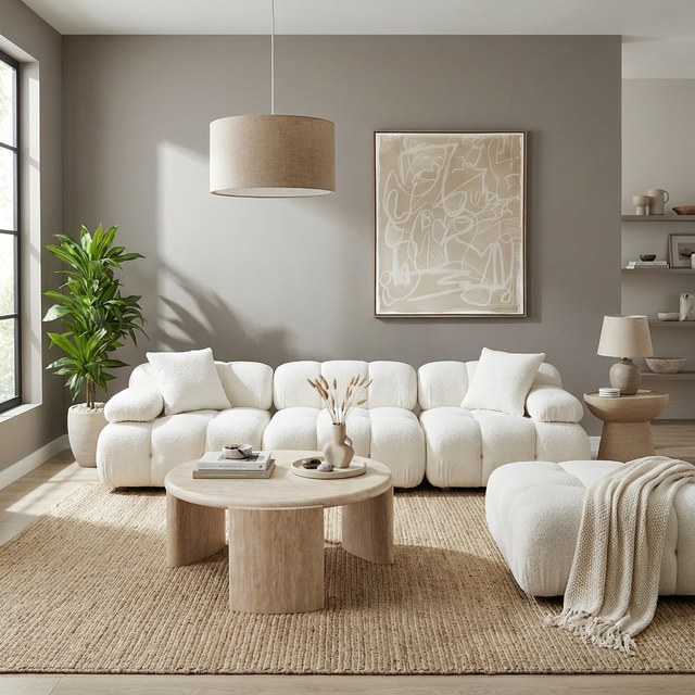 Solace Off White Modular Sofa
