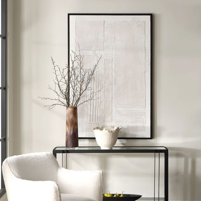 White Echo Wall Art 42" x 62"