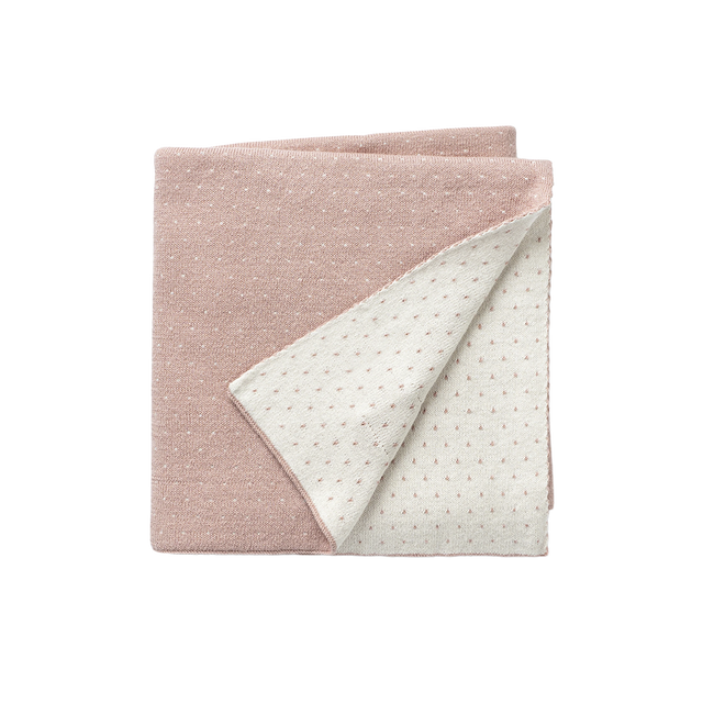 Dotty Pouch & Blanket Set Pink