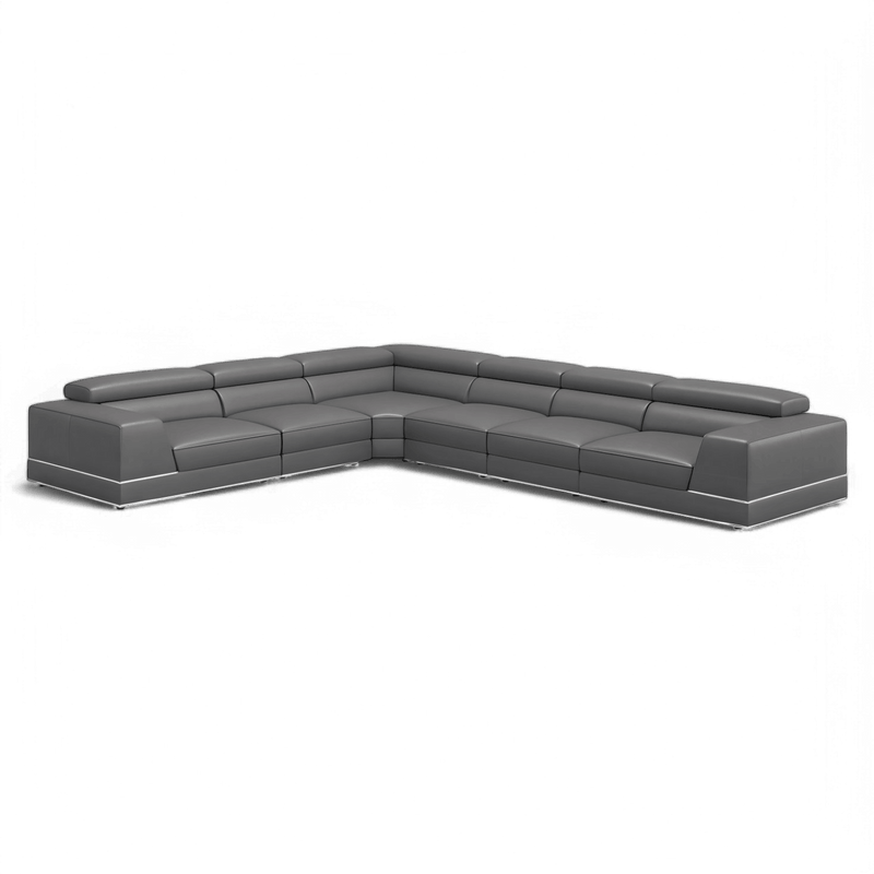 Amadeo Extended Modular Sectional Sofa Elephant Gray