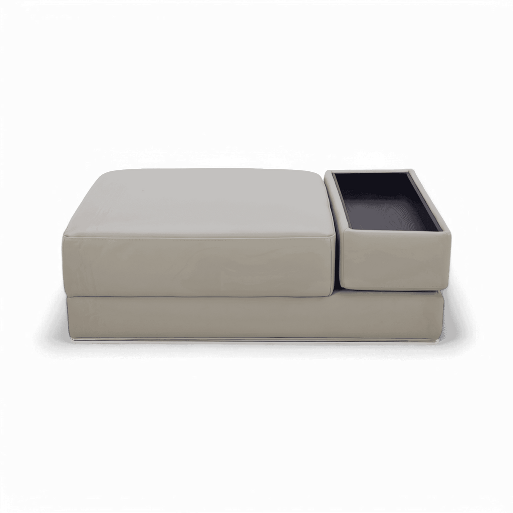 Amadeo Ottoman Light Gray – Modani Furniture
