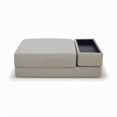 Amadeo Ottoman Light Gray