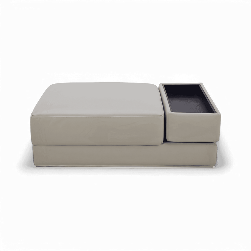 Amadeo Ottoman Light Gray