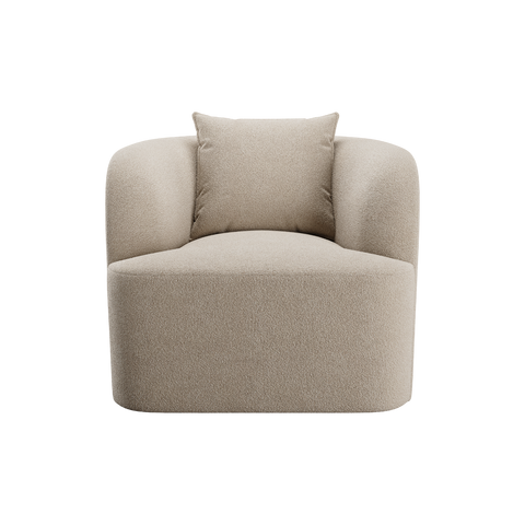 Elora Lounge Chair Greige Boucle