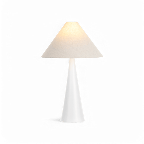 Avela Table Lamp White & Oatmeal