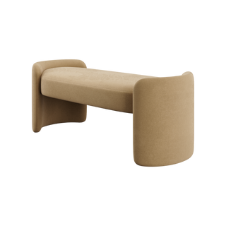Elora Bench Camel Velvet