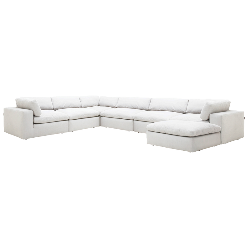 Bloom Extended Sectional Modular Sofa White
