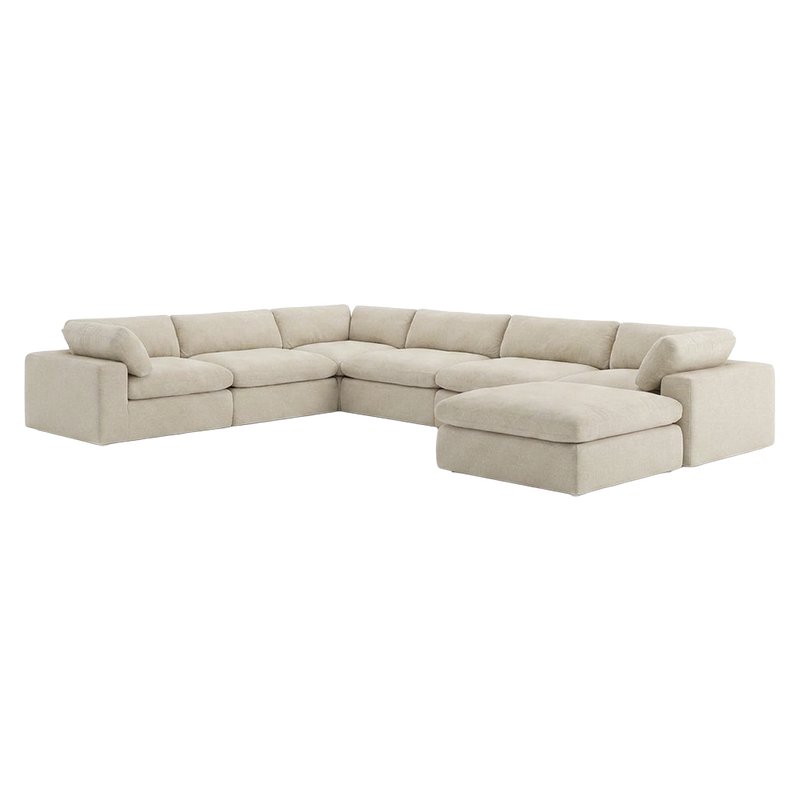 Bloom Extended Sectional Modular Sofa Beige