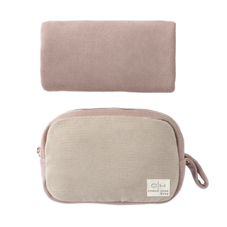 Dotty Pouch & Blanket Set Pink