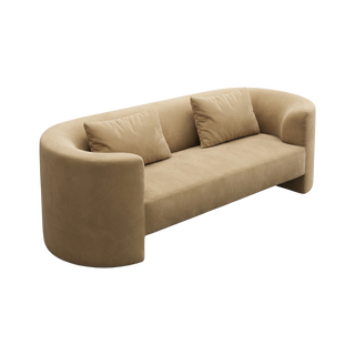 Elora 3 Seater Sofa Camel Velvet