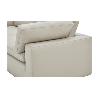 Bloom Leather 4-Piece Modular Sofa Mocha