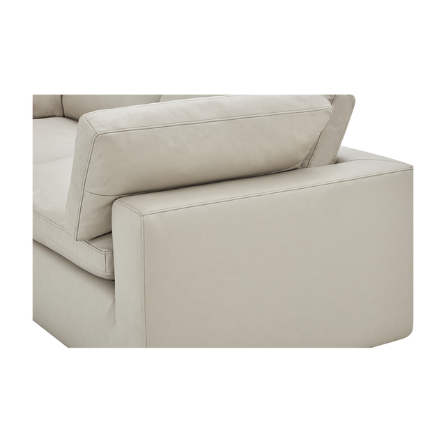 Bloom Leather 4-Piece Modular Sofa Mocha