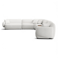 Divano Extended Sectional Sofa Set Off White
