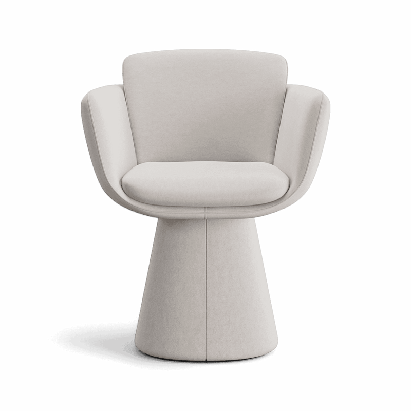Rune Swivel Dining Chair Beige