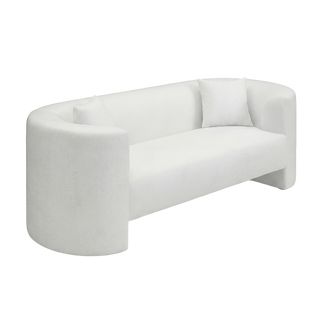 Elora 3 Seater Sofa White Boucle