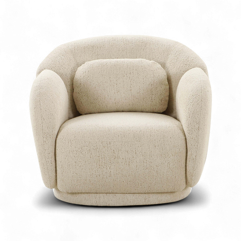 Etrusca Lounge Chair Cream Boucle