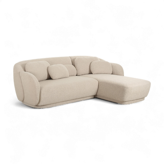 Etrusca Sectional Sofa Cream Boucle