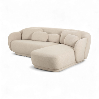 Etrusca Sectional Sofa Cream Boucle
