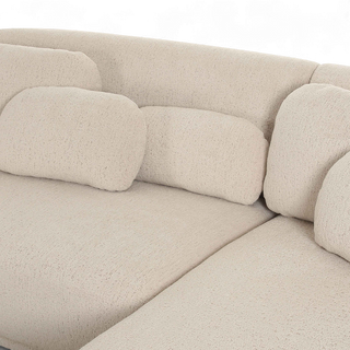 Etrusca Sectional Sofa Cream Boucle