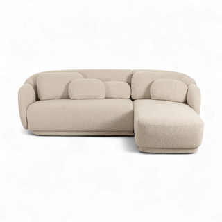 Etrusca Sectional Sofa Cream Boucle