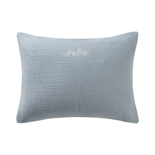Gauze Linen Bebe Boudoir Sham Blue