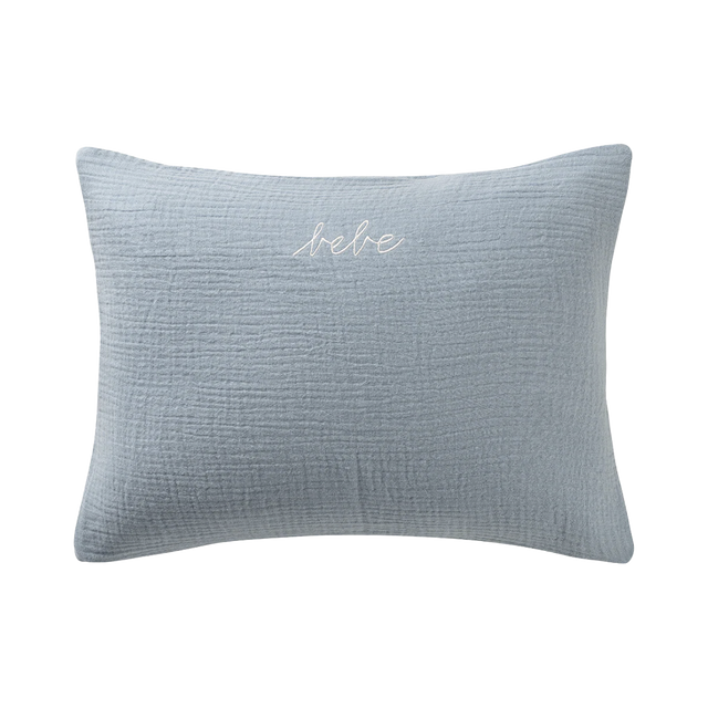 Gauze Linen Bebe Boudoir Sham Blue