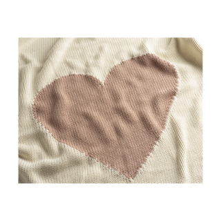 Heart Baby Blanket Blush