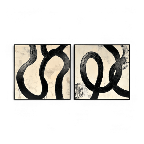 Fluid Elegance 40" x 40" (Set of 2)