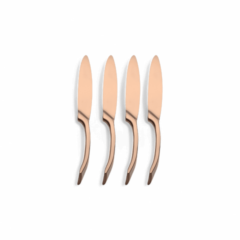 Forma Silverware Knives Pink Gold