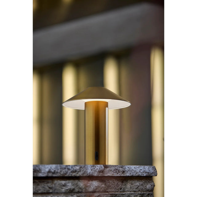 Tiller Brass Cordless Table Lamp