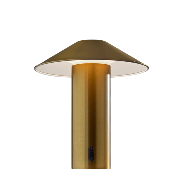 Tiller Brass Cordless Table Lamp