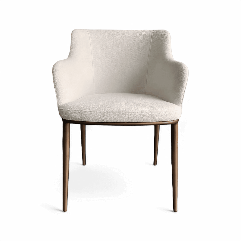 Jade Dining Chair White Boucle
