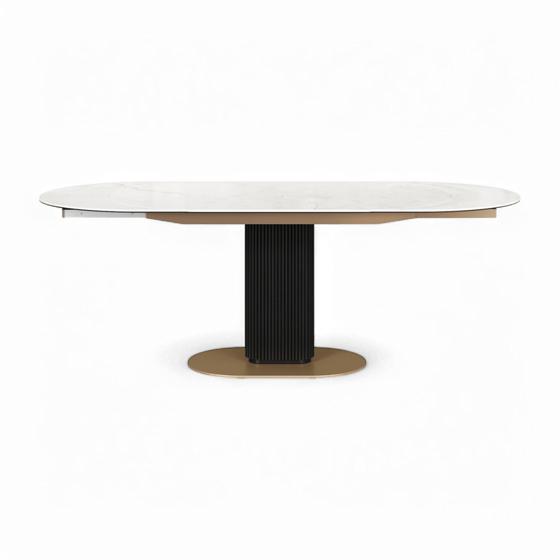 Luna Extendable Dining Table White