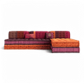 Maili Sectional Sofa Purple & Orange