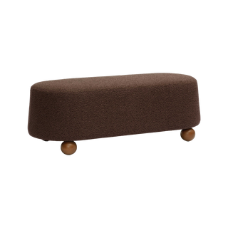 Mell Brown Boucle Bench