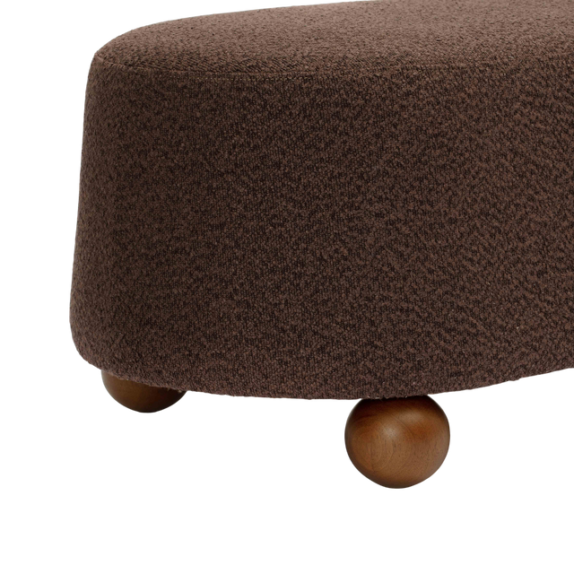 Mell Brown Boucle Bench