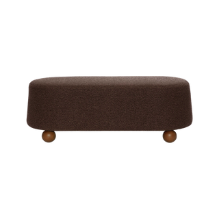 Mell Brown Boucle Bench