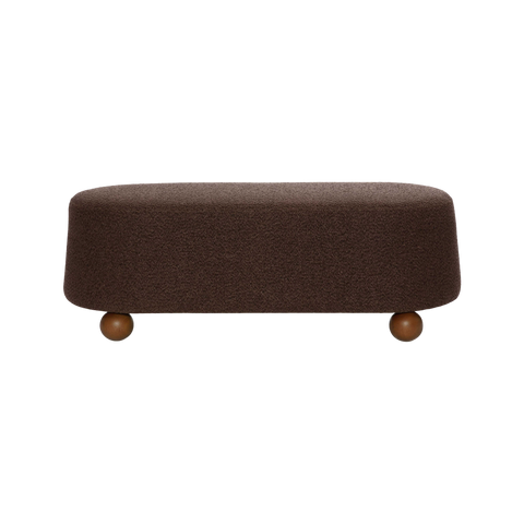 Mell Brown Boucle Bench