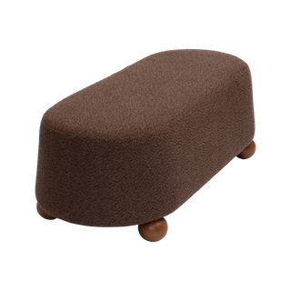 Mell Brown Boucle Bench