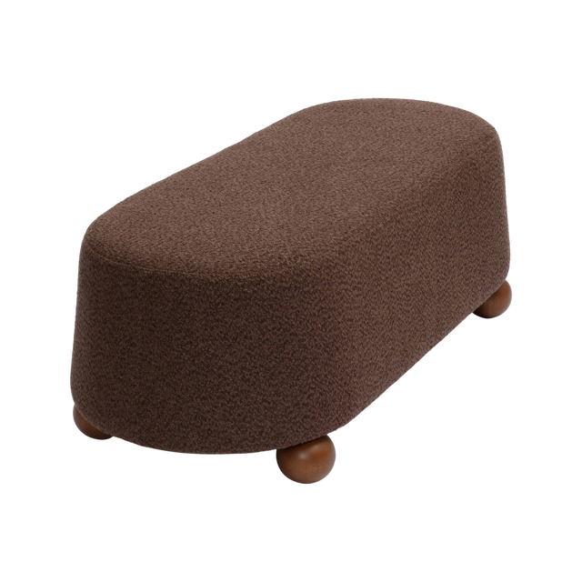 Mell Brown Boucle Bench