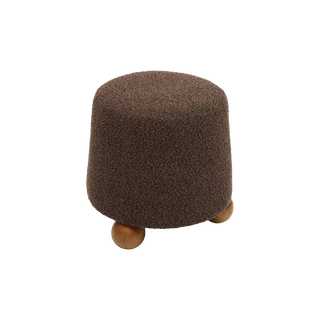 Mell Stool Brown Boucle